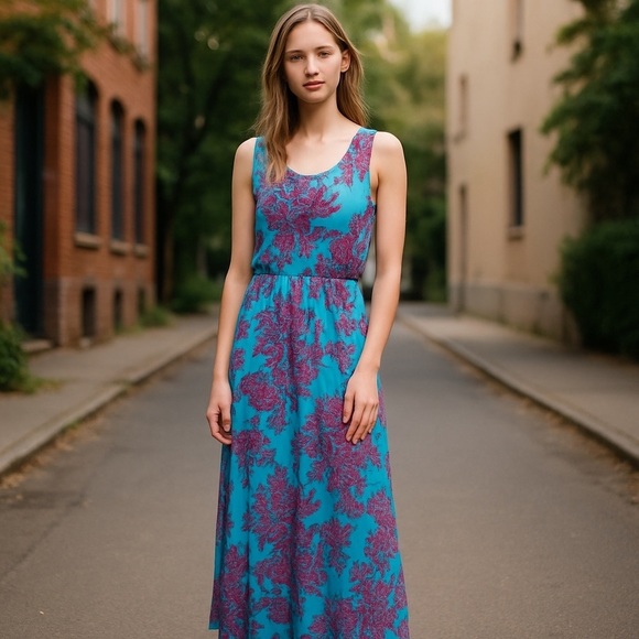 Lilly Pulitzer Dresses & Skirts - Lilly Pulitzer Mills Maxi Dress Rhode Island Reef Sleeveless Size Small